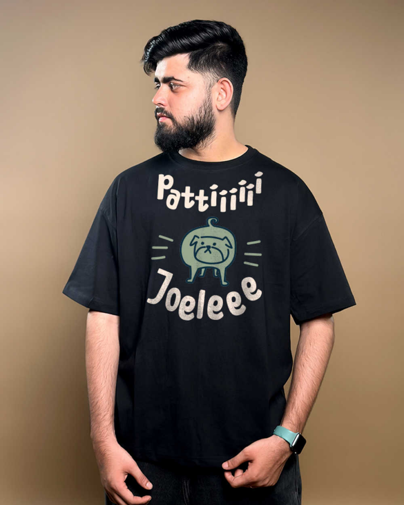 Patti Joeleee Regular Fit black T-shirt