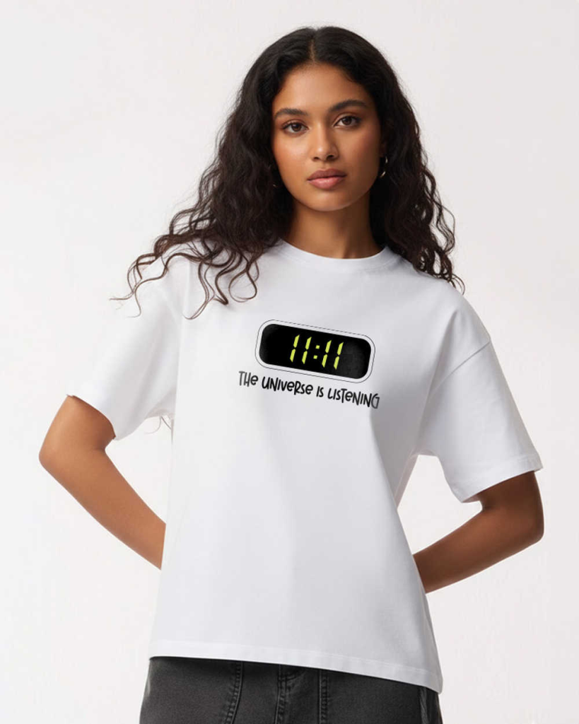11 : 11 White Oversized T-shirt