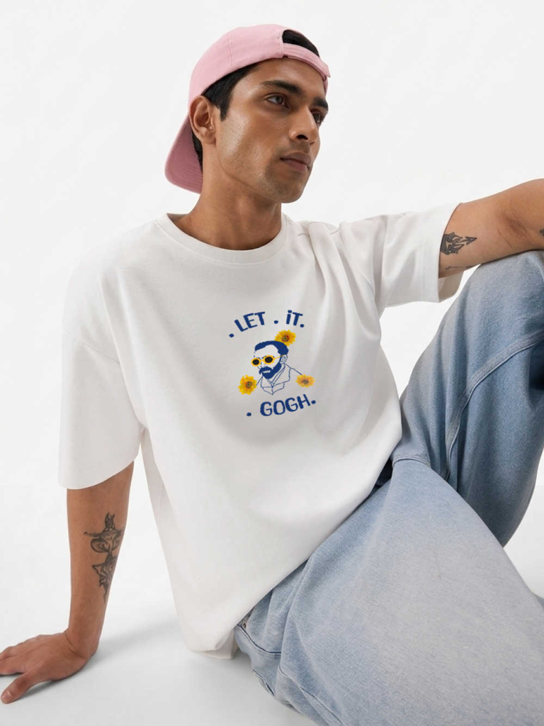 Let it GOGH oversized T-shirt- MerchGarage Originals