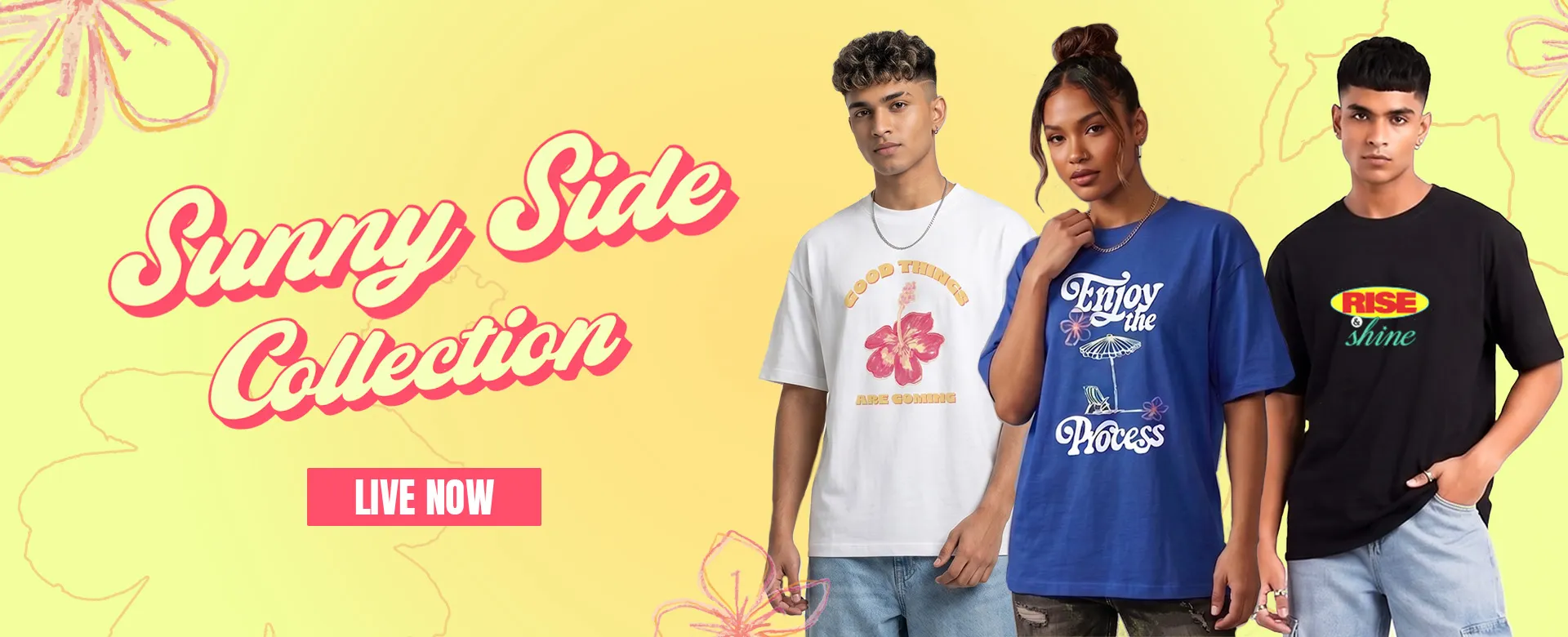 The Sunny Side Collection Is Here: Three Oversized Tees Built for Good Moods